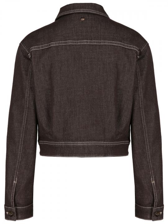 Marc Cain - Jeansjacke mit Metallic-Garn