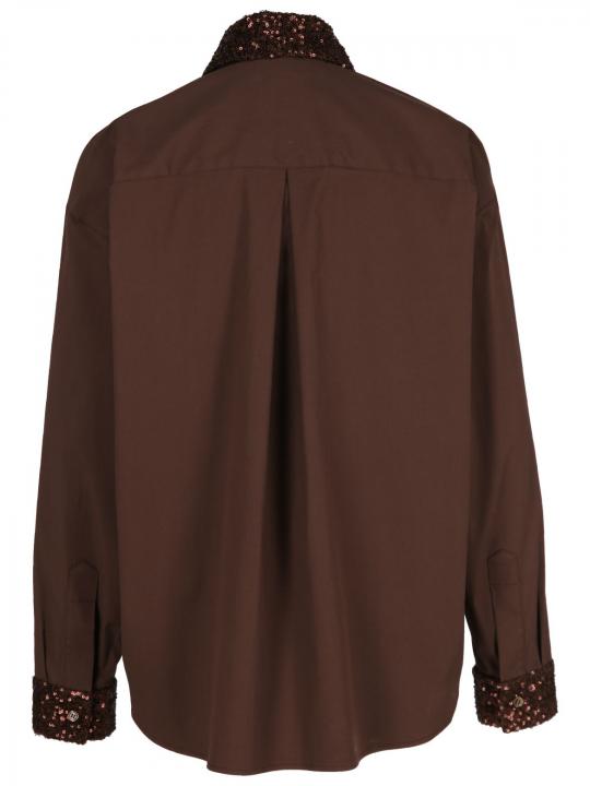 Rossana Diva - Hemdbluse mit Paillettendetails