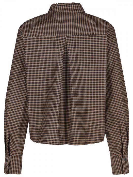 Rossana Diva - Stehkragenbluse mit Vichymuster
