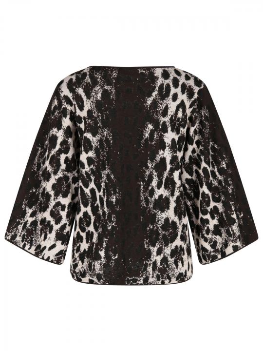 Monari - Pullover aus Leo-Jacquard