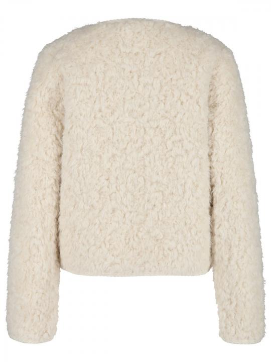White Label - Kastenjacke aus Webpelz
