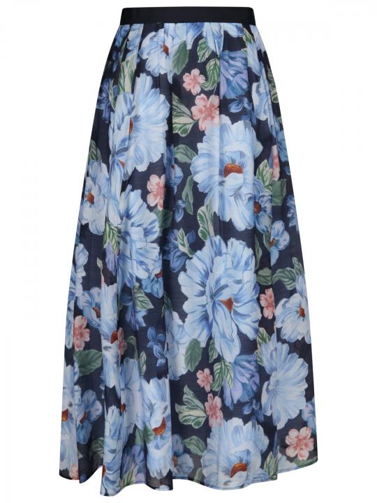 oui - Midirock mit Blumenprint