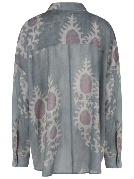 Bazar Deluxe - Hemdbluse mit Perlenbesatz