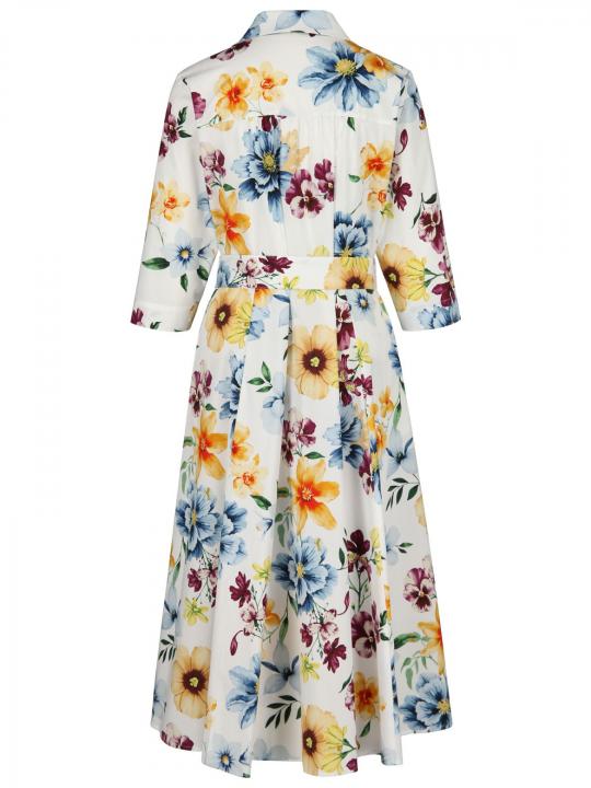 Rena Marx - Hemdblusenkleid mit Blumenprint
