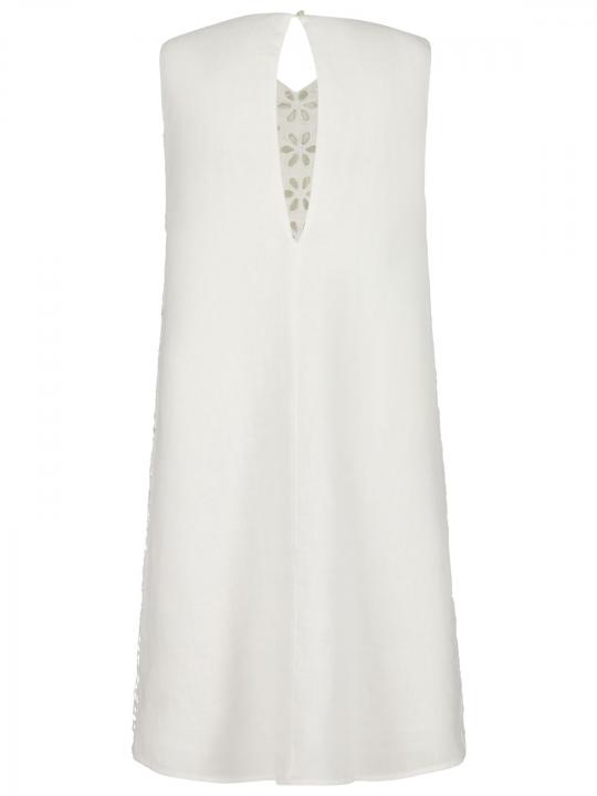 120% Lino - Shiftkleid mit Broderie Anglaise