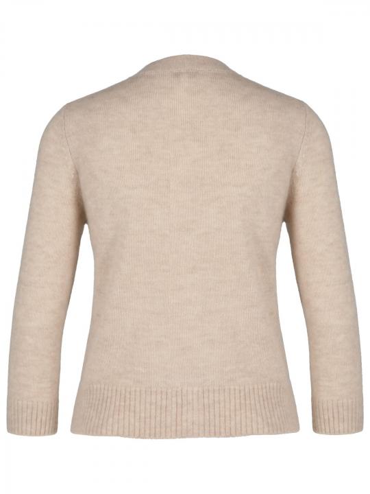 Rena Marx - Cardigan mit Blumenapplikation