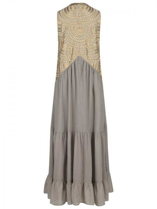 Greek Archaic Kori - Maxikleid mit Stickerei