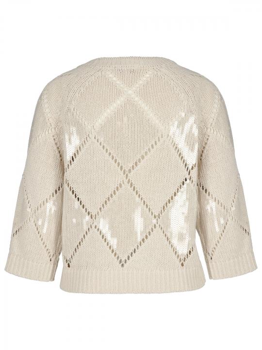 Rena Marx - Pullover mit Paillettenbesatz