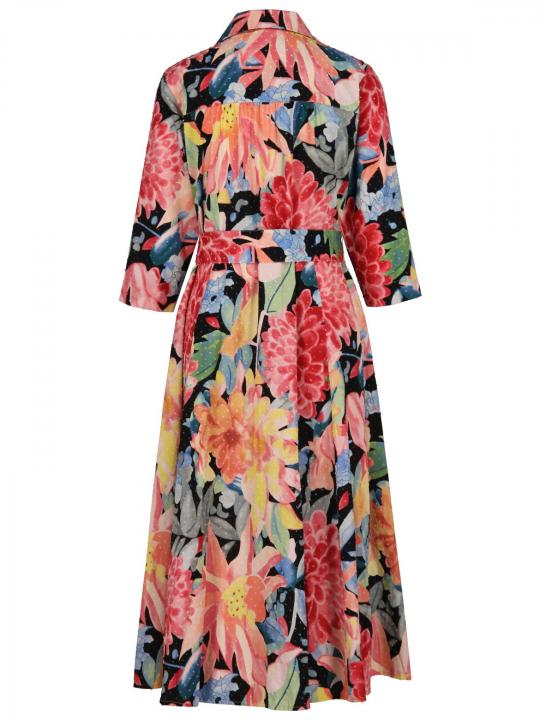 Rena Marx - Hemdblusenkleid mit Print