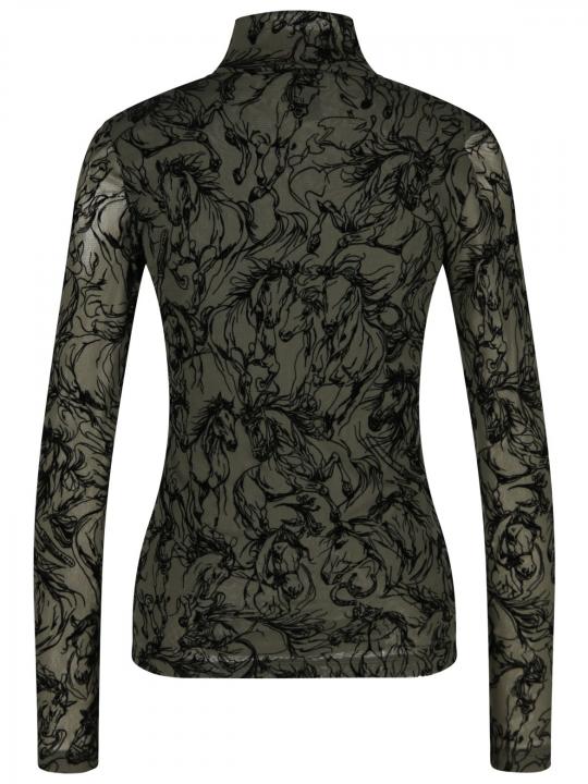Marc Cain - Langarmshirt mit Flockprint
