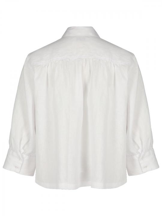 Rossana Diva - Leinenbluse mit weitem Arm