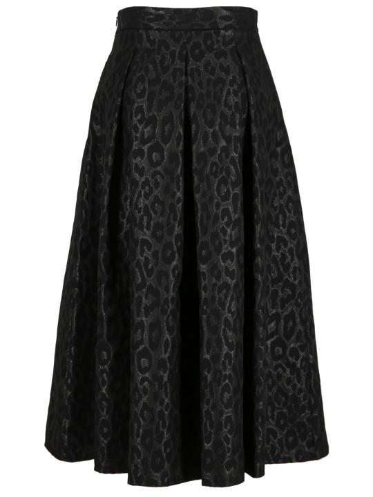 Sem Per Lei - Maxirock aus Leo-Jacquard