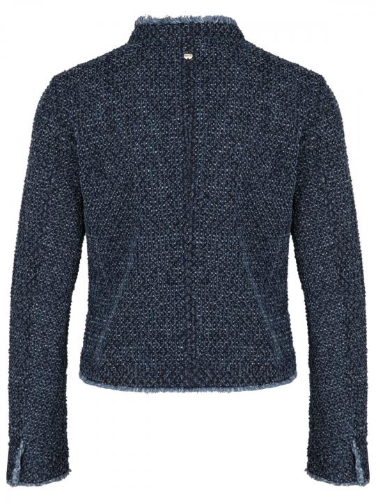 Marc Cain - Kastenjacke aus Denim-Bouclé