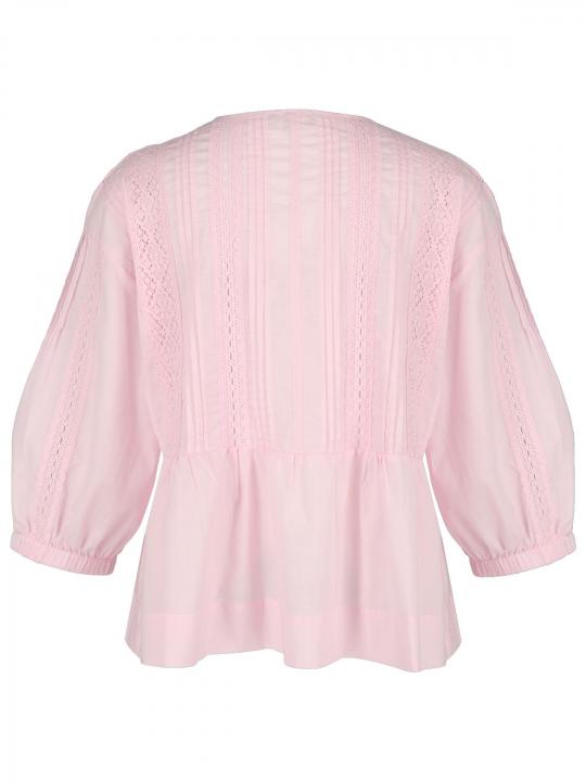 Hearts&More - Spitzenbluse mit Bindeband