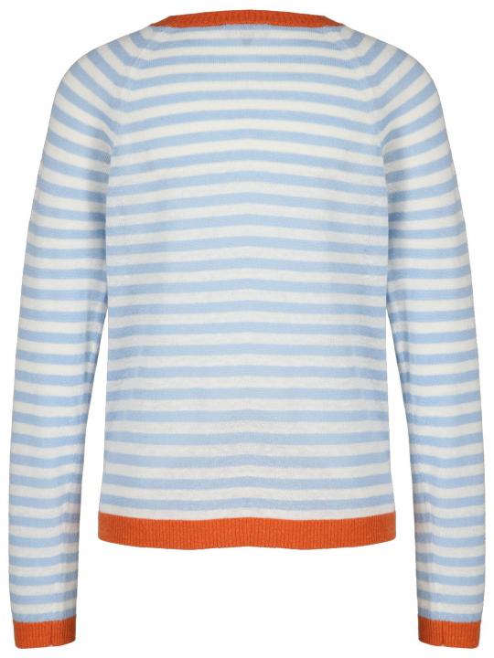Hearts&More - Ringel-Pullover aus Leinen-Mix
