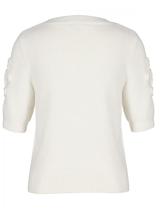 Hearts&More - Pullover mit Blumenapplikation