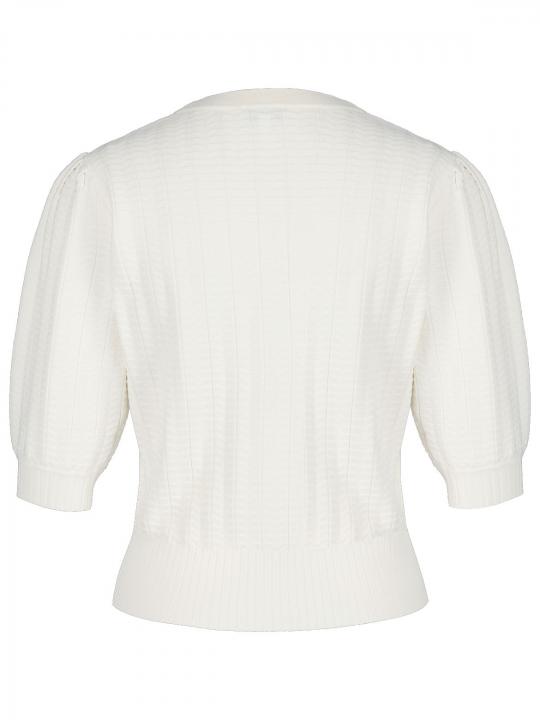 Rena Marx - Strickshirt mit Puffärmeln