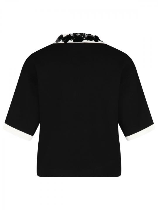 Rena Marx - Strickshirt mit Paillettenbesatz