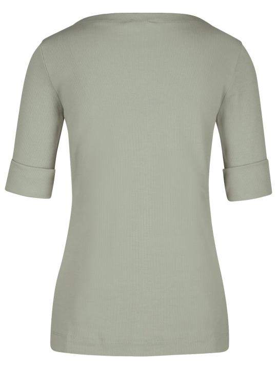 Hearts&More - Feinrippshirt mit U-Boot-Ausschnitt