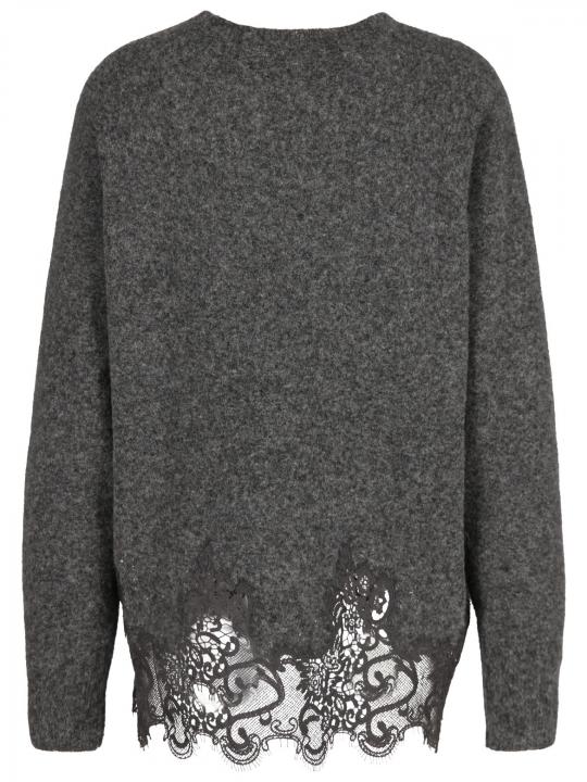 Icona - Pullover mit Spitzendetail