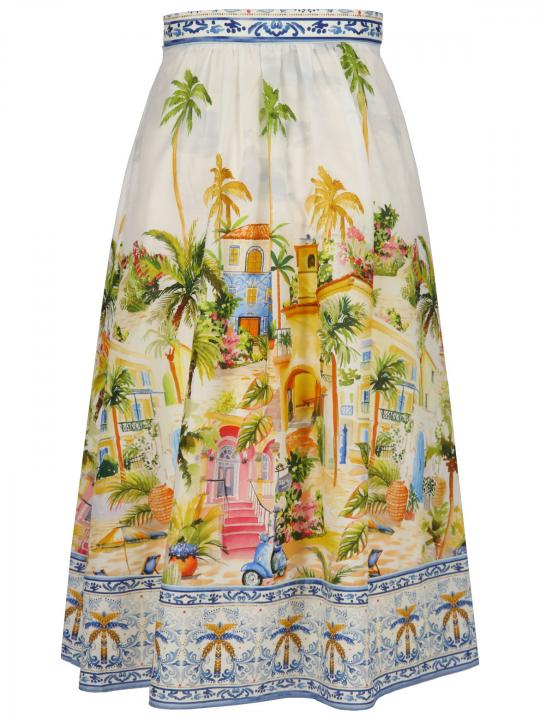 Princess - Midirock mit Print