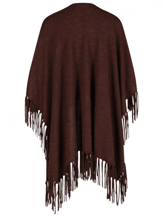 Luisa Cerano - Strickcape mit Fransen