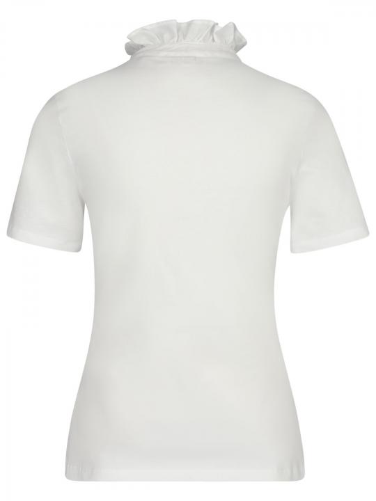 Rich & Royal - T-Shirt mit Rüschenkragen