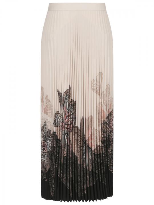 Marc Cain - Plisséerock mit Blumenprint