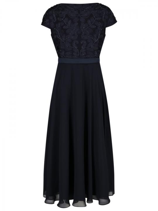 S.Milton - Abendkleid mit Perlenbesatz