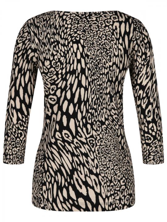 Zaida - Feinrippshirt mit Print