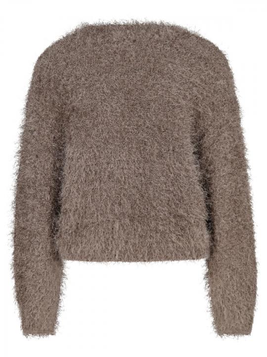 Oui - Cardigan in Fransenoptik