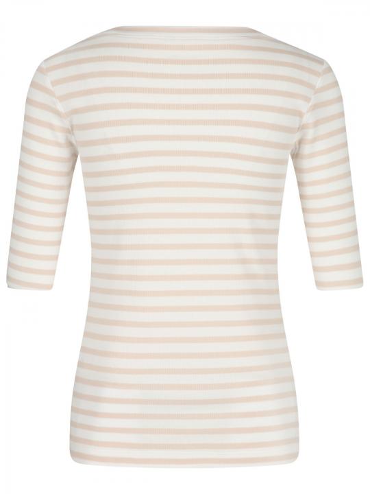 Marc Cain - Rippshirt mit Ringelmuster