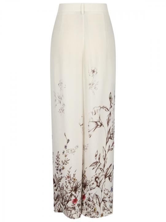 Semicouture - Wide Leg Hose mit Blumendruck