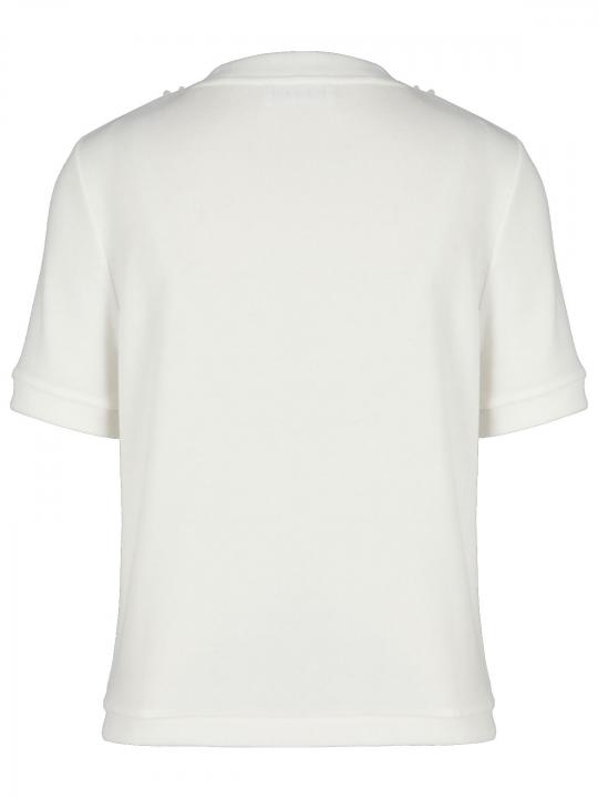 Rich & Royal - Strickshirt mit Blumenapplikation