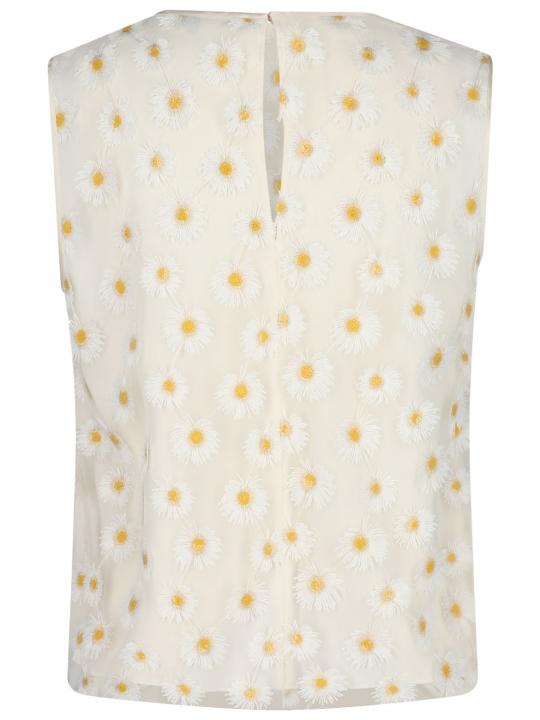 Luisa Cerano - Top mit Blumen-Appplikation