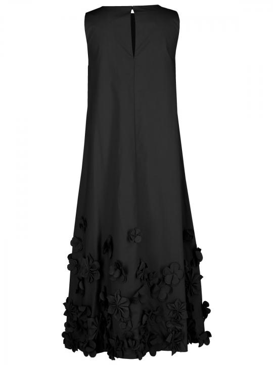 Meimeij - Midikleid mit Blumenapplikation