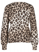 Monari - Strickpullover mit Leo-Print