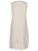 Rena Marx - Leinenkleid mit Broderie Anglaise