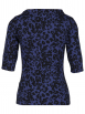Marc Cain - Rippshirt mit Leo-Print