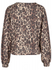Monari - Sweat-Cardigan mit Leoprint