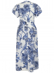 120% Lino - Leinenkleid mit Print