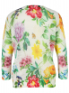 Chelsea Rose - Lochstrick-Pullover mit Print