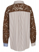 Shirtaporter - Hemdbluse mit Materialmix