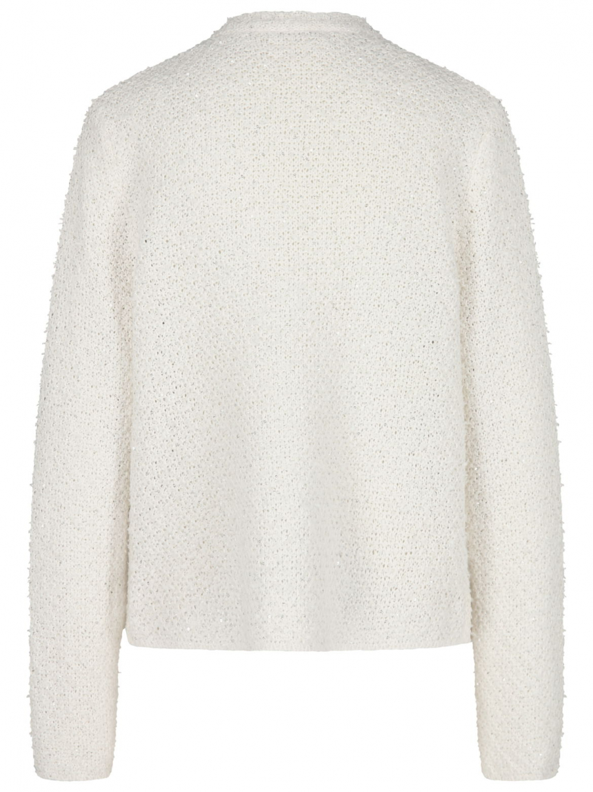 Monari - Stickjacke mit Mini-Pailletten