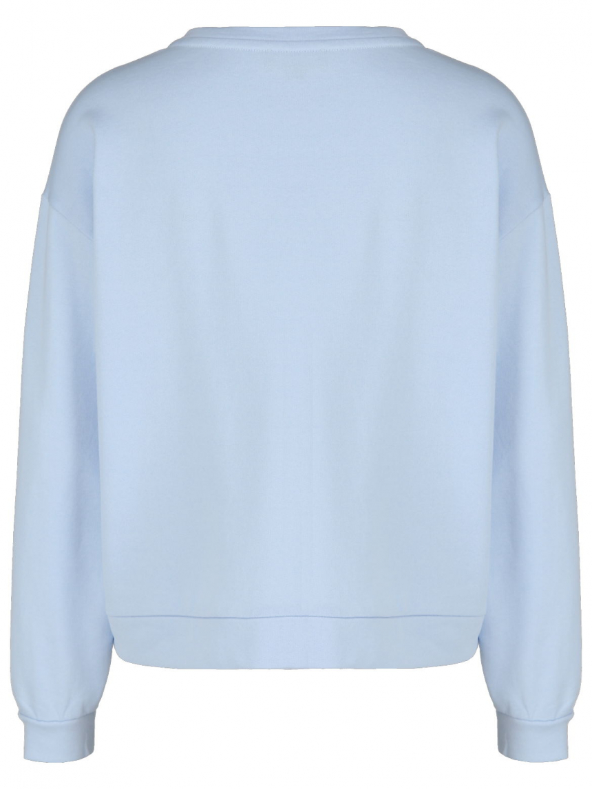 Monari - Sweatshirt mit Blumenapplikation