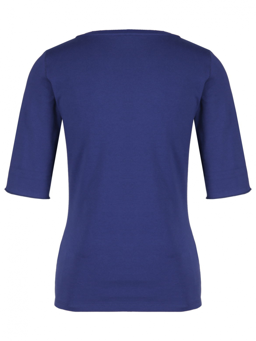 Marc Cain - T-Shirt mit Seidenkante