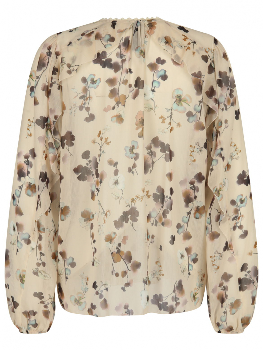 Marc Cain - Volantbluse mit Print