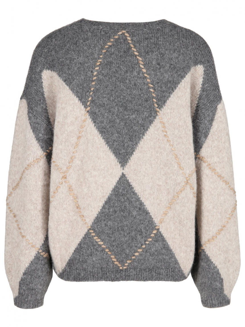 Luisa Cerano - Wollpullover mit Argyle-Muster