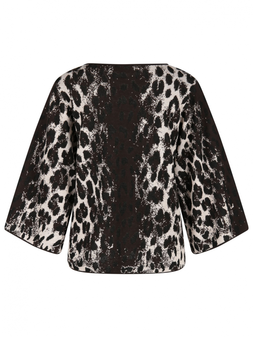 Monari - Pullover aus Leo-Jacquard
