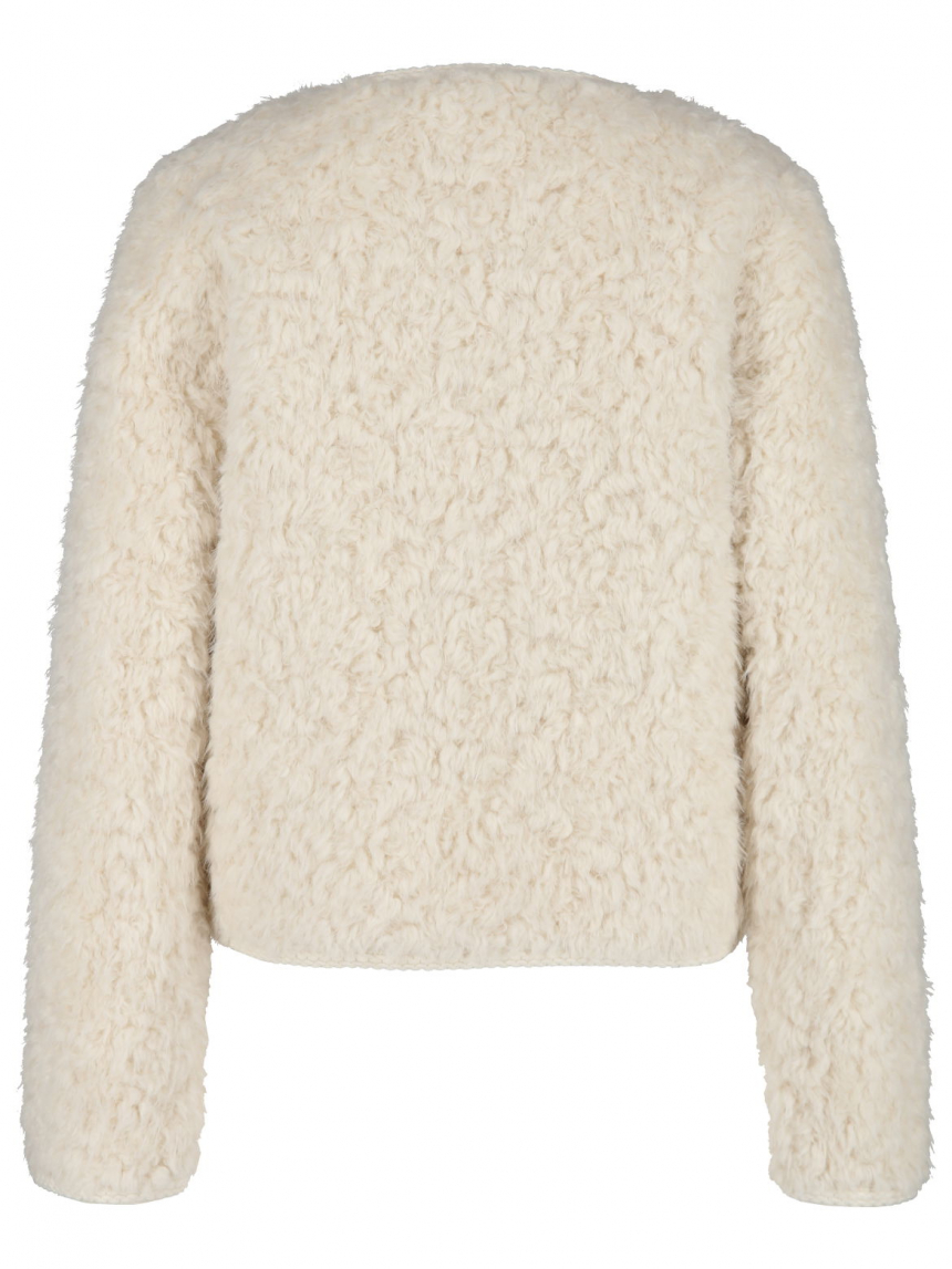 White Label - Kastenjacke aus Webpelz